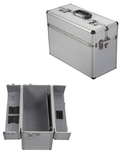 AluTec Universal Pilotenkoffer Koffer Werkzeugkoffer silber Neu